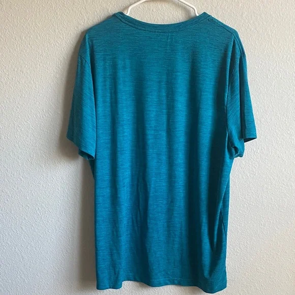 Men’s Hurley Teal Colored Short Sleeved Athletic Shirt (NWOT) - Picture 7 of 11